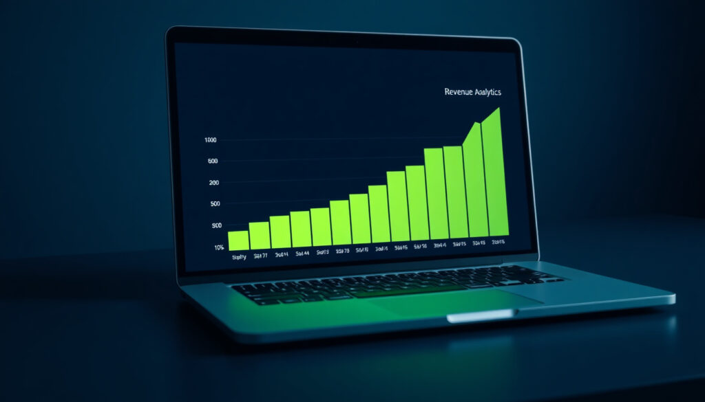 Shopify analytics chart showing revenue growth from CRO and email improvements without increased ad spend