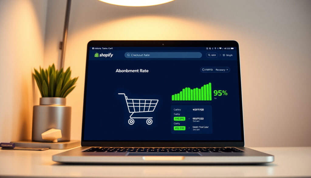 Shopify cart and checkout optimization showing reduced abandonment through trust signals, express pay, and progress indicators