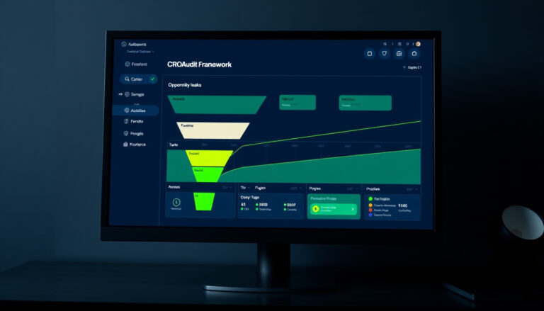 Shopify store CRO audit framework identifying revenue leaks across the full funnel from traffic to checkout