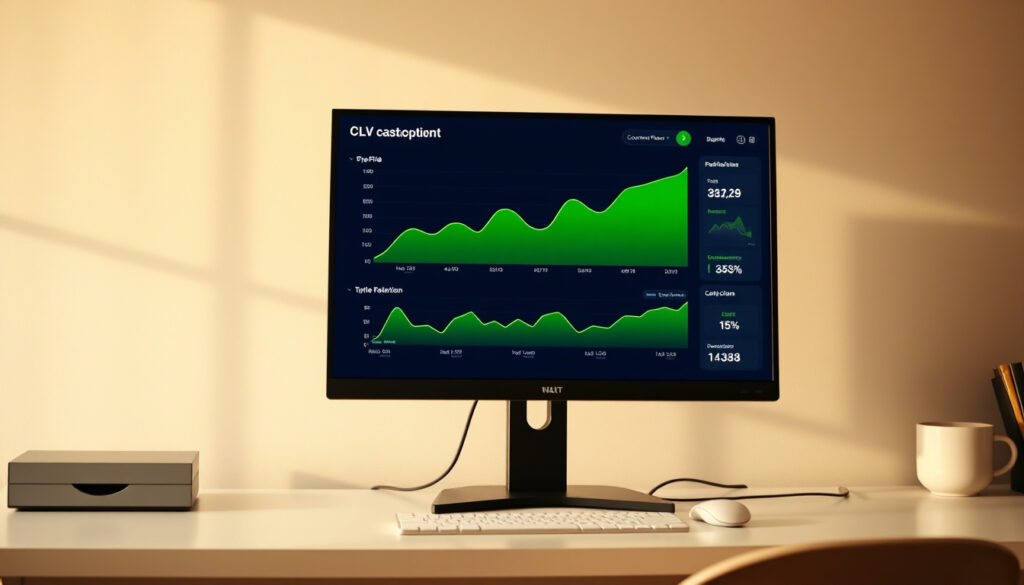 CLV calculation formula with a Shopify example showing average order value, purchase frequency, and customer lifespan inputs