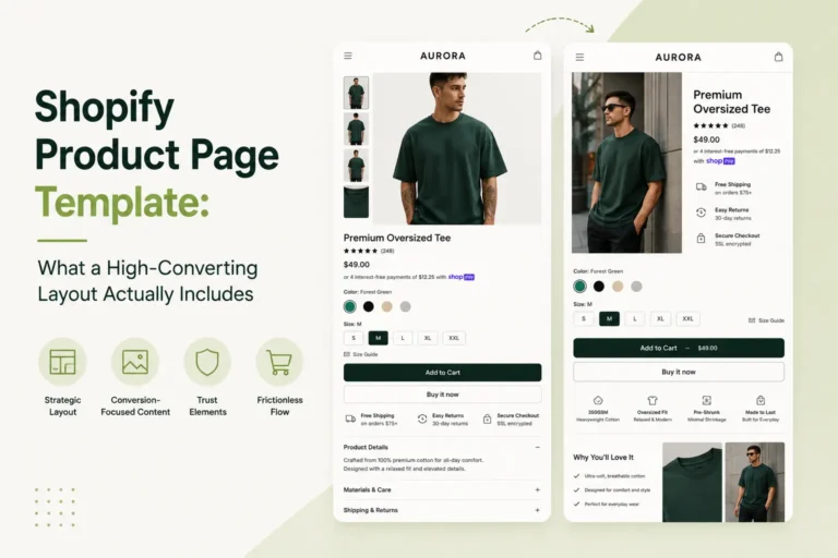 Shopify product page template